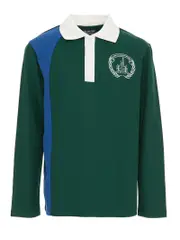 Snr Girls LS Sports Polo Bottle/Blue