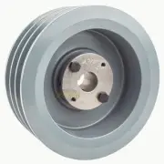 Cast Iron 5.5" Triple Groove Pulley Belt B Section 5L with 7/8" Sheave Bushing