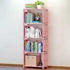 4 Cube Bookshelf Bookcase Storage Shelves 4 Tier Shelving Cabinet Display Rack