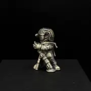 Collectible bead for parakord, knife, keychain. Mortarman. Nickel silver.