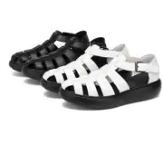 Gladiators Roman Real Leather Closed Toe Buckle Platform Shoes Sandals Punk Mens