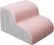 kowaku Dog Stairs Pet Steps with Removable Cover Non Slip Bottom 2 Step Ladder for Cats Dog Steps