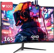 Z-Edge 27" Curved Gaming Monitor 2K QHD 165Hz 1ms MPRT FreeSync UltraThin Bezel