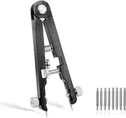 [Auolen] Watch Spring Bar Plier Tool Kit, Watch Spring Bar Plier Tool Set with Durable 10 Tips Pins, 6825 Spring Bar Tweezer Tool for Watch Wrist Bands Strap Removal Repair Fix Kit