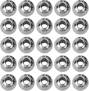 QANYEGN Fly Tying Beads Tungsten Beads, Tungsten Alloy Beads, 25Pcs Tungsten Beads Heads Eyes Fishing Tackle Suitable for Fishing Lover