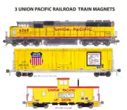 Union Pacific SD60M, 50' box car and caboose 3 magnets Andy Fletcher