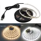 5V USB Power LED Strip Lights SMD 3528 TV Backlight Lighting Flexbile Tape Li WW
