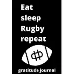 EAT SLEEP RUGBY REPEAT SKETCHBOOK: RUGBY SKETCHBOOK FOR RUGBY PLAYERS AND RUGBY FAN, RUGBY PLAYER GIFT, RUGBY COACH JOURNAL (6 X 9) SKETCHBOOK, 120 PA