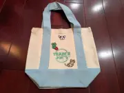 NWOT Trader Joes Mini Pastel Canvas Tote Bags BABY BLUE Limited & Customized