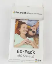 60 Sheets Pack Polaroid ZINK Photo Paper Camera Film 2x3 Inch POLZ2X360