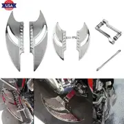 Chrome Floorboard Heel Toe Shifter Lever Linkage Fit For Harely Touring Softail