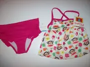 Small Paul Frank Swimsuit Swimwear Girls 3Toddler Monkey New