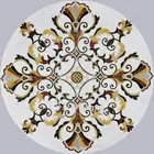 White Marble Coffee Table Top Gemstone Inlay Work Kitchen Table for Restaurant
