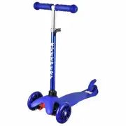 BTEXPERT Height Adjustable and T-Bar Kids Mini Kick Scooter 3 Lights Wheels