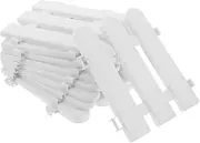 INOOMP 10Pcs Decorative Plastic Picket Fence Garden Display Fence for Flower Beds Pathways and Holiday Displays Easy to Assemble Top Long High