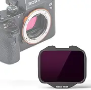 Kase Clip-in ND64 ND1.8 6 Stops Filter,Built-in Camera ND Filter Optical Glass for Sony Alpha Camera A7/A7 II/A7 III/A7R/A7R II/A7R III/A7R IV/A7S/A7S II/A7S III/A9/A9 II/FX3