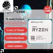 AMD Ryzen 5 5500 4.2GHz Clock 6-Core CPU, 12-Thread AM4 Processor, DDR4-3200MHz