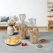 DJAPWPX 50Pcs Charcuterie Cups with 200 Bamboo Sticks 50 Bags and 50 Ties 14oz Snack Serving Cup Paper Appetizer Cup French Fries Holder Take out Appetizer Snack Cup for Fruits Appetizers