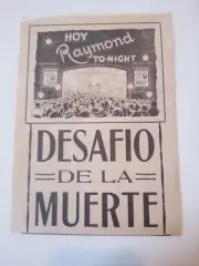 1929 "The Great Raymond" Argentina Herald #2- Original- Complete- NM