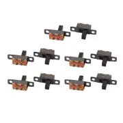 10Pcs 2 Position 3P SPDT Panel Mount Micro Slide Switch Latching Toggle Switch