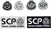 SCP Foundation Special Containment Procedures Logo Military Hook and Loop Tactical Morale Embroidered Patch - Tactical Bag Accessory Patch Label (6)