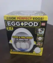 Egg Pod Microwave Egg Cooker Egg Pod Perfectly Cooks Eggs and Detaches the Shell