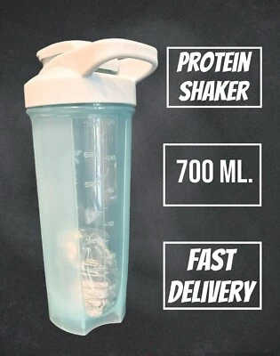 700ml Shaker Ball Sport Bottle Cup GYM Protein Supplement Drink Blender Mixer