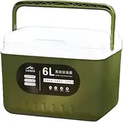 Portable Ice Box, 6 / 9L Insulated Ice Cooler Thermal Insulation Chiller Box Multi Layer Personal Ice Chest Portable Ice Coolers for Travel Beach Camping