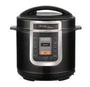 Healthy Choice 6L Electric Slow & Pressure Cooker (Black/Silver) 8 Programs, 1000W