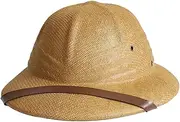 [Pineeseatile] Marrow Helmet, Hat, Adjustable Anti-bug Pith Helmet, Portable Marrow Helmet for Men, One-Size Hats for Men and Women, Summer, Explorer Light Coffee, Colourful., Large