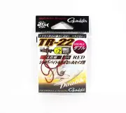 Gamakatsu 67601 TR-22 Trout Double Plugging Spooning Hook Red Size 2 (9892)