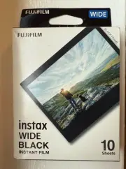 Fujifilm Instax Wide Black Instant Film (10 Exposures)