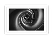 3D spiral Heart Framed Print