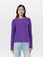 Purple Wool Knit Jumper