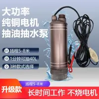 在飛比找樂天市場購物網優惠-大功率抽柴油泵 水泵 12V24V220伏抽油神器加油機電動