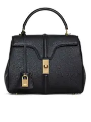 Celine Small 16 Bag in Black Grained Calfskin