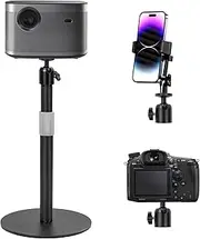 AKOZLIN Desktop Projector Mount, Extendible from 20 cm - 40 cm, 360 Degree Rotation with 1/4 Inch Screw, with Sturdy Metal Base, Universal Electronics & Camera Stand