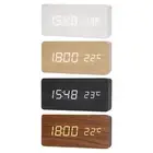 Digital Alarm Clock 3 Alarm Setting Thermometer LED Display Office Decor
