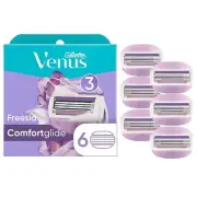 Gillette Venus Comfortglide Freesia Razor Cartridges 6 Count NEW Sealed