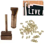 Oval Eyelet Setting Hand Tools Metal Hole Punch Setter Tool Leather Craft Repair