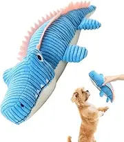 Plush Toys for Dogs | Plush Dog Toys for Aggressive Chewers - Soft Bite Resistant Pet Supplies Crocodile Teething Stuffed Animal for Birthday & Puppy