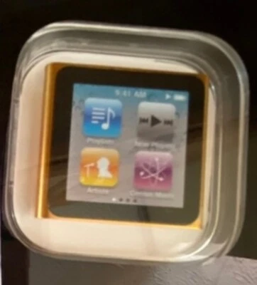 BRAND NEW- Apple iPod Nano 6th Generation 8GB- ORANGE -NEW BATTERY INSTALLED
