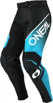 ONeal Hardwear Air Slam, textile pants , color: Black/Turquoise , size: 40