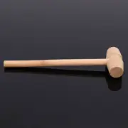 10 Pieces Mini Wooden Hammer Balls Toy Pounder Replacement Wood Mallets Baby