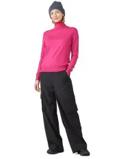 [Emerge] Tilley Stretch Merino Turtleneck Jumper in Fuchsia