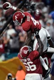 Classic Sports Prints - Alabama Football Jerry Jeudy -Ready2Hang - HUGE canvas