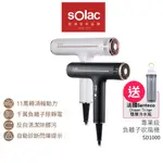 SOLAC 專業負離子吹風機 SD-1000 SD1000 鈦金灰 珍珠白 送法國SANTECO 雙層冷水瓶590ML