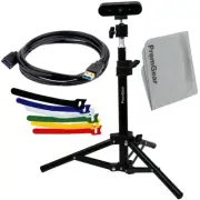 Extendable Desktop Tripod, Extension Cable, Cord Ties for Logitech StreamCam
