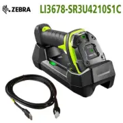 Zebra LI3678-SR3U4210S1C Ultra-Rugged 1D 2D Barcode Scanner With USB Cable & PSU