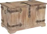 Wooden Trunk Standard Large Victorian Antique Storage Box Wood Trunks Vintage